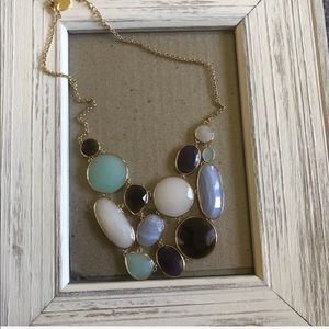 Statement sea glass color necklace